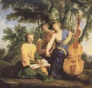 Eustache Le Sueur Melpomene,Erato und Polymnia (mk08) oil